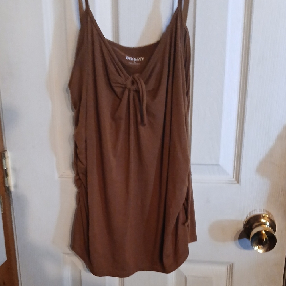 Old Navy Brown Tie-Front Womens Cami Tank